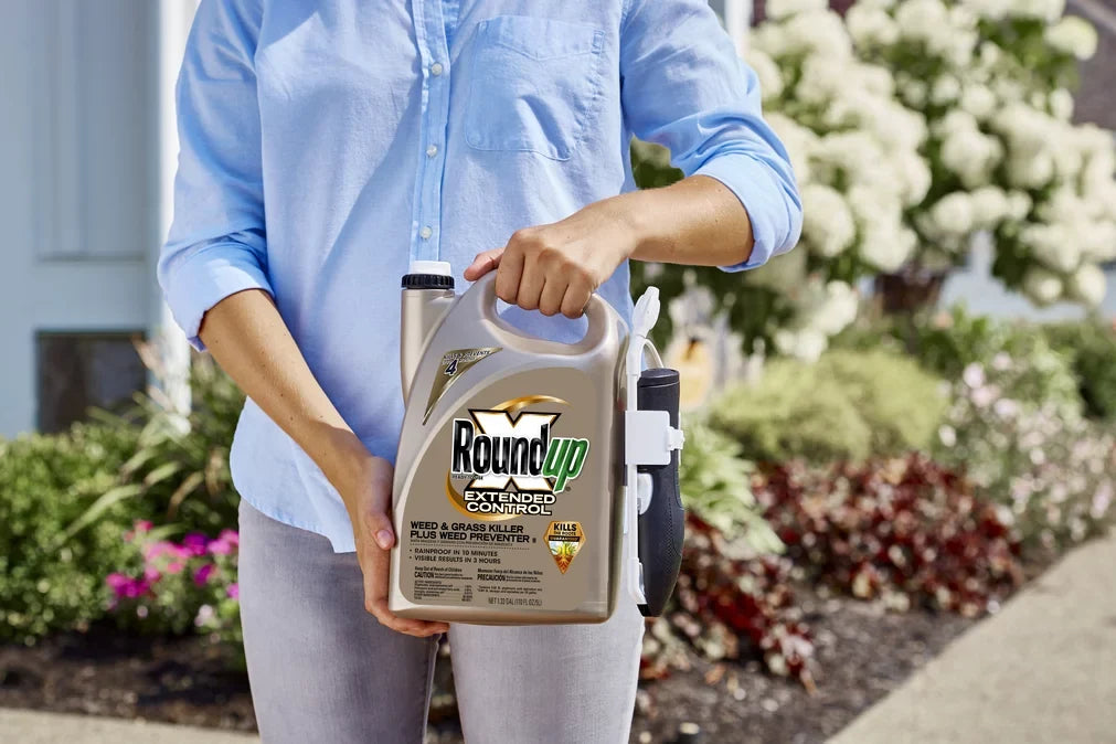 Roundup Ready-to-Use Extended Control Weed & Grass Killer Plus Weed Preventer II with Comfort Wand, 1.33 gal.