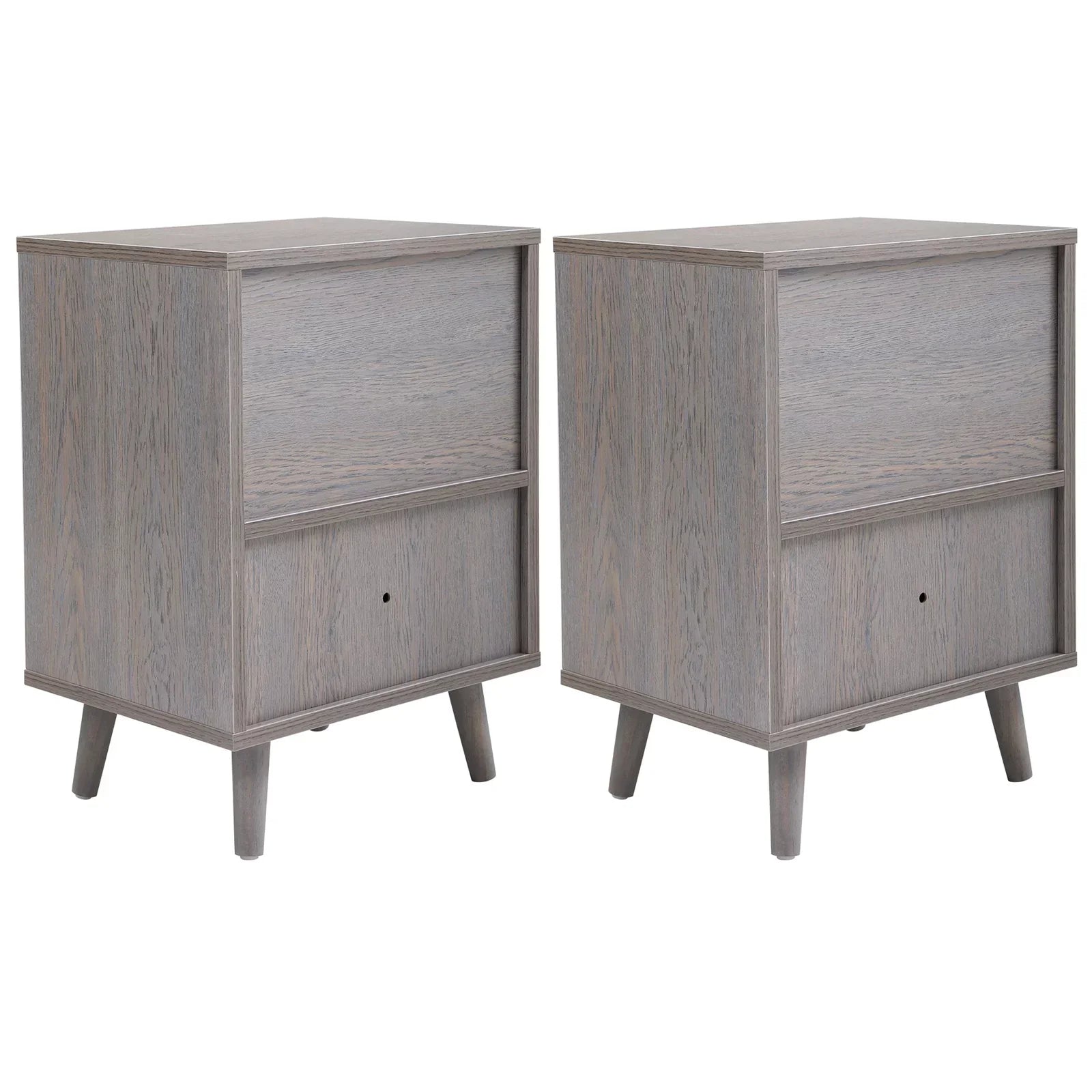Walmeck ,With Drawer Of 2 Low 2 Low Bedside - Set Of 2 Bedside Table End Side Table Tables Table Set With And Drawer (2) Bedside Cabinet Room Cabinet Room Bedroom Compartment Sofa End Set With Low