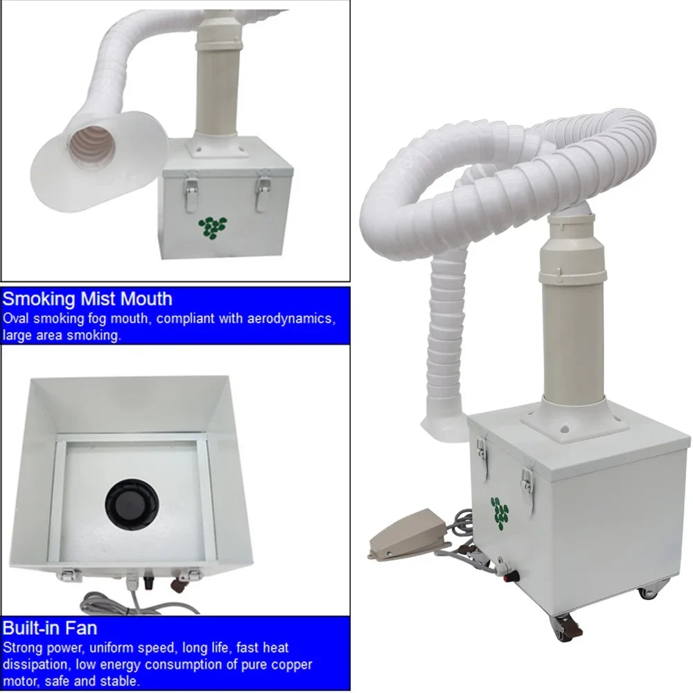Dry Smoke Purifier Portable Welding Fume Extractor Welding Smoke Purifier with Foot Switch 12V
