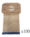 (100) C Style Vacuum Bags for Electrolux - 4 Ply Filter
