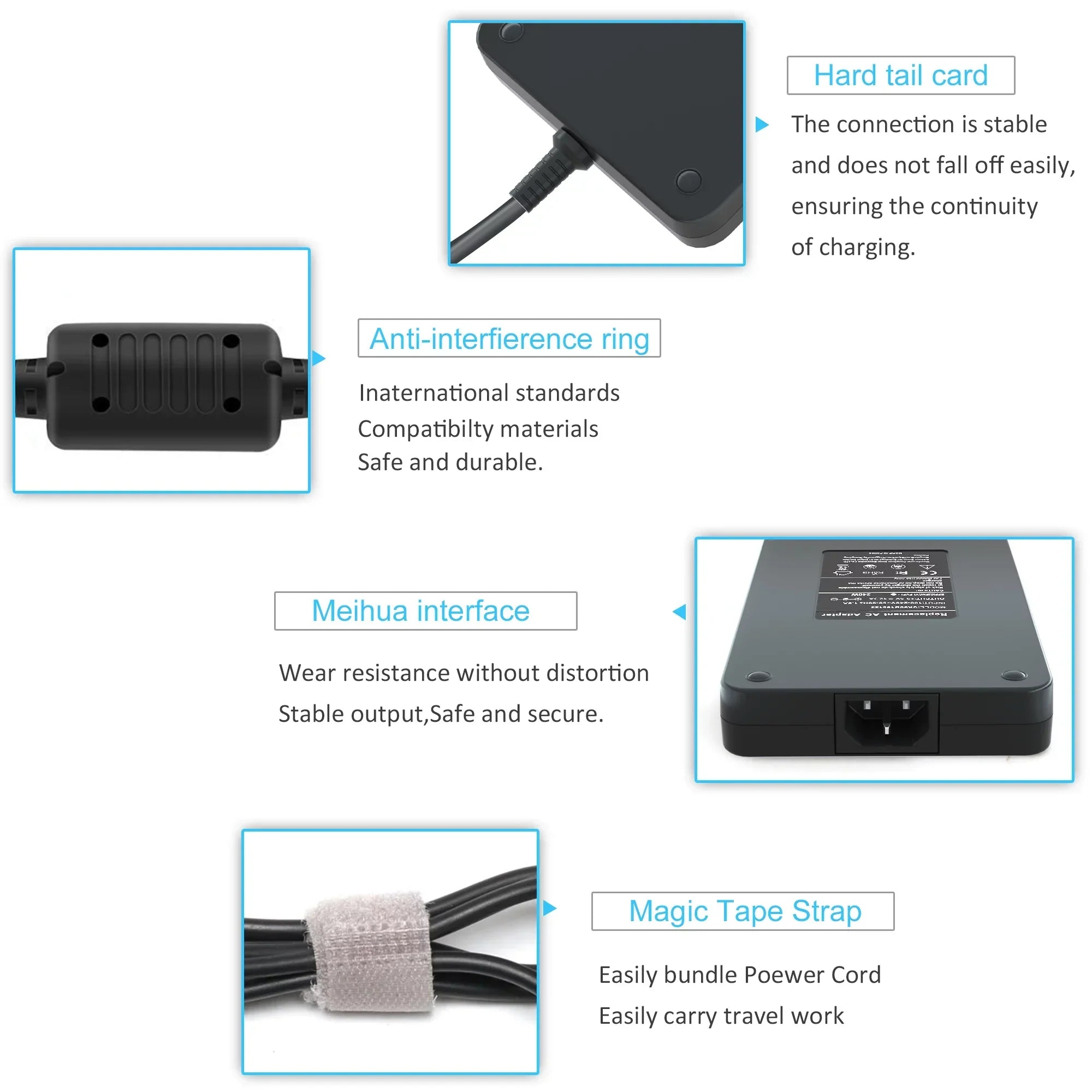 240W 180W Dell AC Adapter Laptop Charger Fit for Dell Alienware 15 17 R1 R2 R3 R4 R5 M15 M17 M11X M14X M17X G3 G5 G7 Precision 7710 7540 M6400 M6500 M6700 M6800 M4300 Power Supply Cord