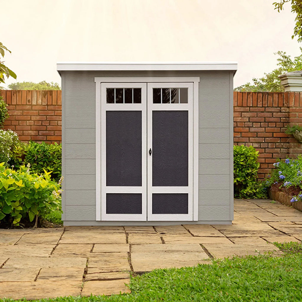 Handy Home Products Highland 8 ft x 6ft Storage Shed with Palram Roof