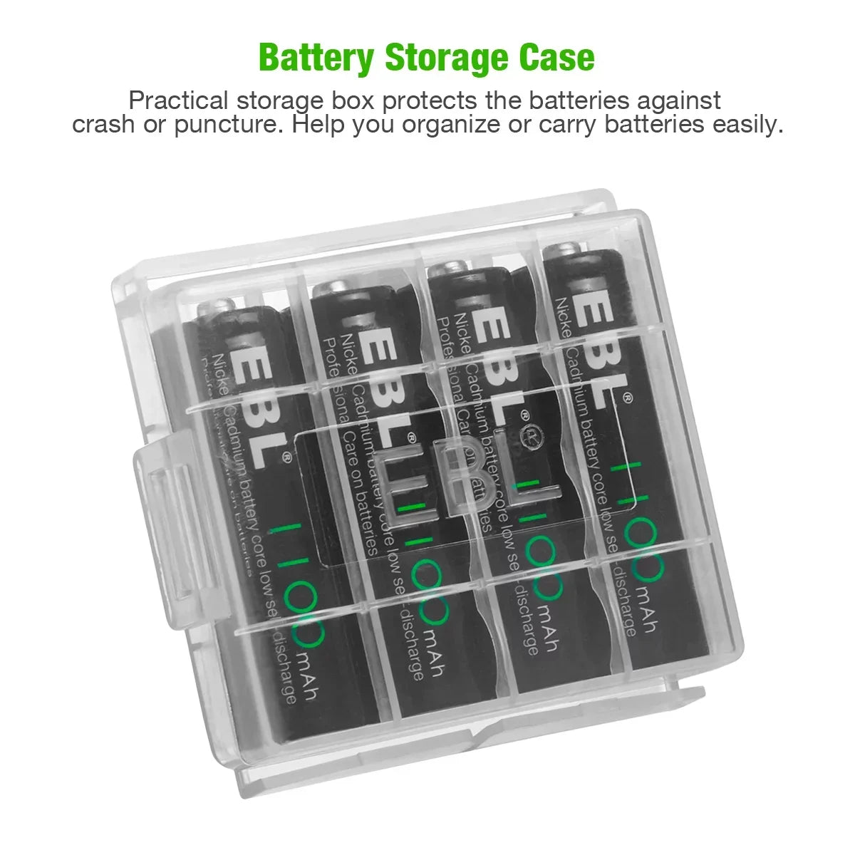 EBL 160-PCS AA NiCd 1100mAh 1.2V Ni-Cd Rechargeable Batteries Solar Lights