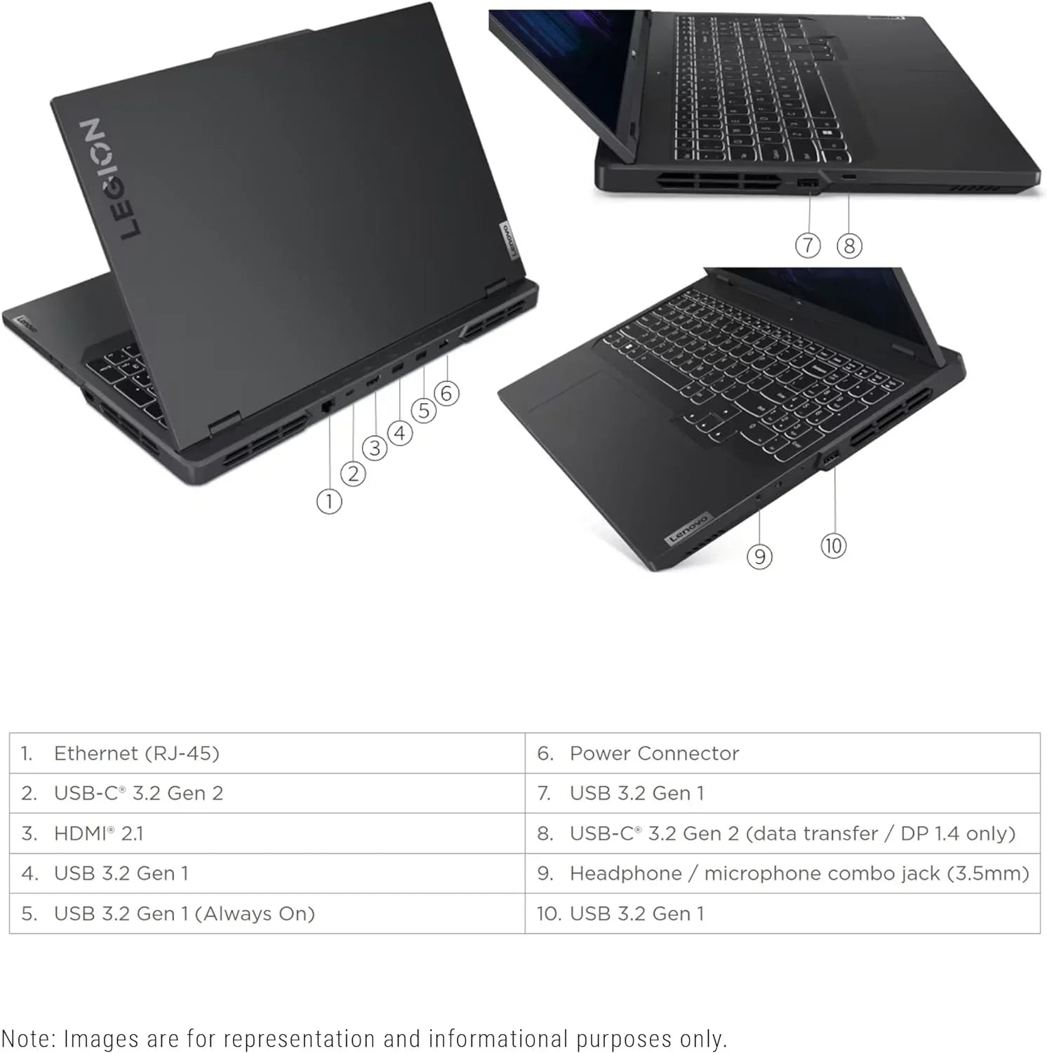 Lenovo Legion Pro 5i Gaming Laptop, 13th Gen Intel Core i7-13700HX, 64 GB DDR5 Ram, 1 TB PCIe SSD, 16" WQXGA(2560x1600), Nvidia Geforce RTX 4060, Windows 11 Home