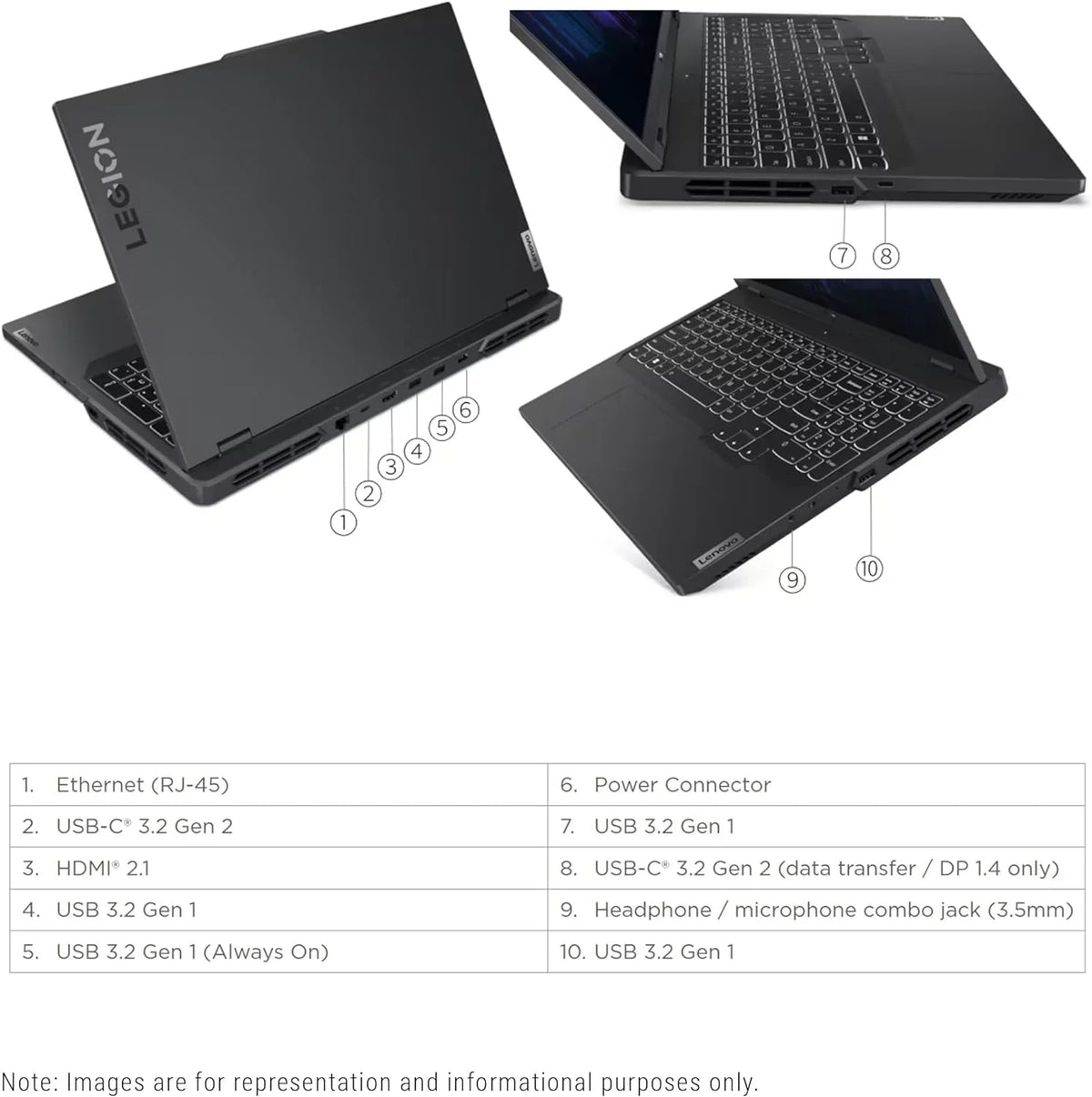 Lenovo Legion Pro 5i Gaming Laptop, 13th Gen Intel Core i7-13700HX, 16 GB DDR5 Ram, 512 GB PCIe SSD, 16" WQXGA(2560x1600), Nvidia Geforce RTX 4060, Windows 11 Home