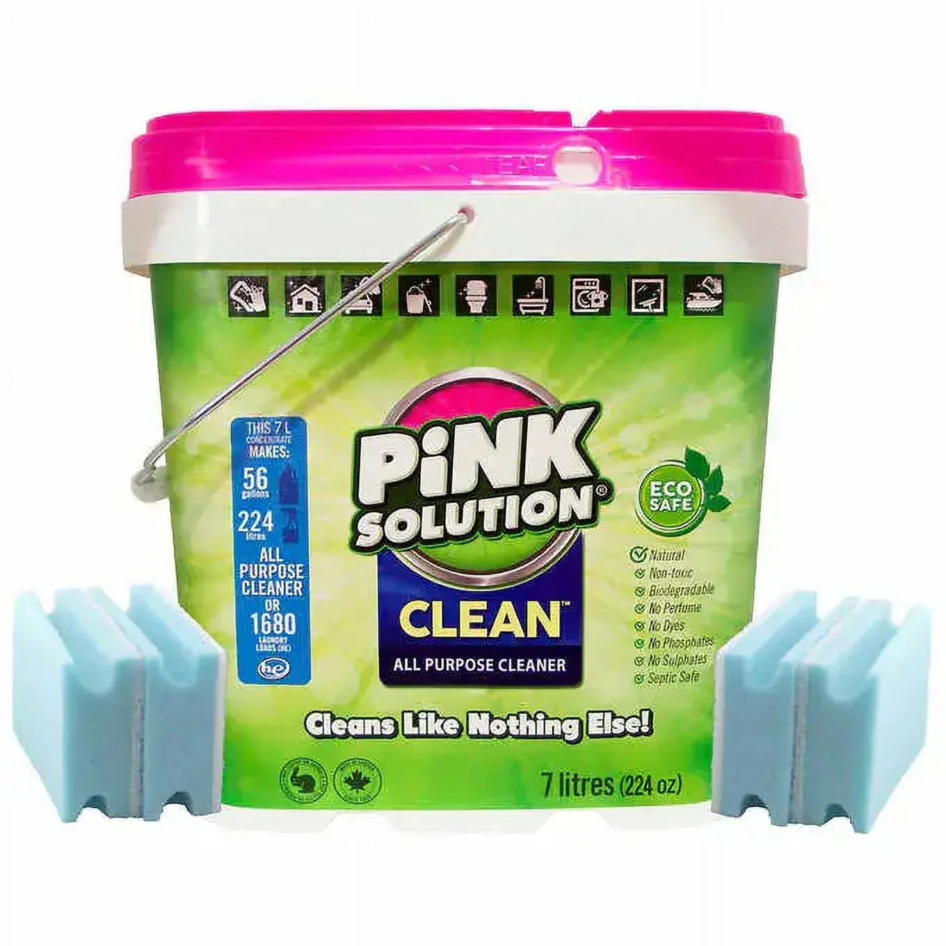 Pink Solution Clean Versatile All Purpose Cleaner 7L Bundle(4/Case)
