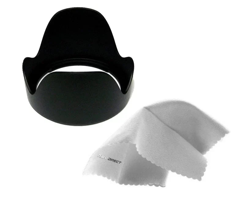 Olympus Stylus TOUGH TG-3 Pro Digital Lens Hood (Flower Design) (40.5mm) + Filter/Hood Adapter Rings + Nw Direct Microfiber Cleaning Cloth.