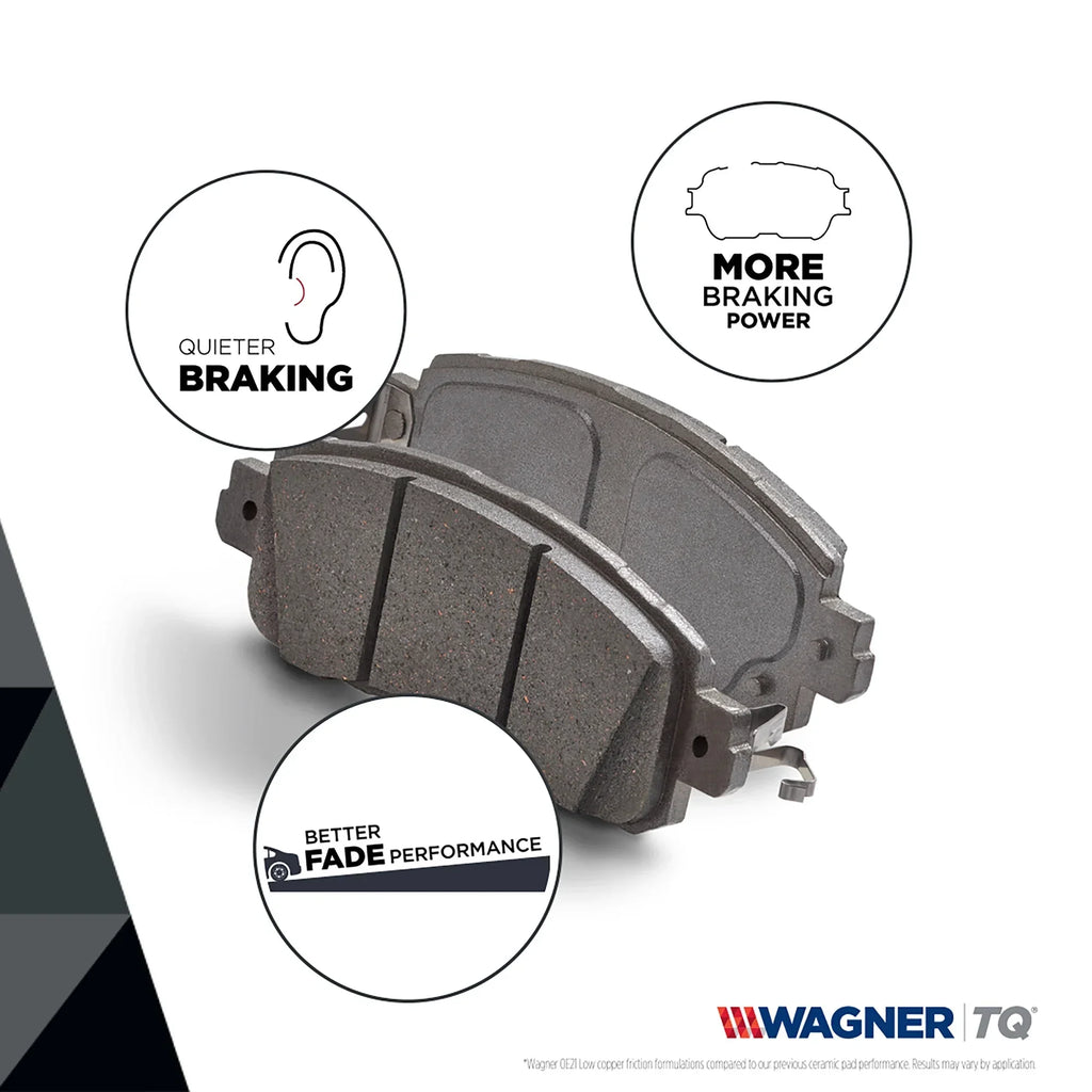 Wagner ThermoQuiet MX683 Semi-Metallic Disc Brake Pad Set Fits select: 2004-2010 BMW X3, 2000-2006 BMW X5