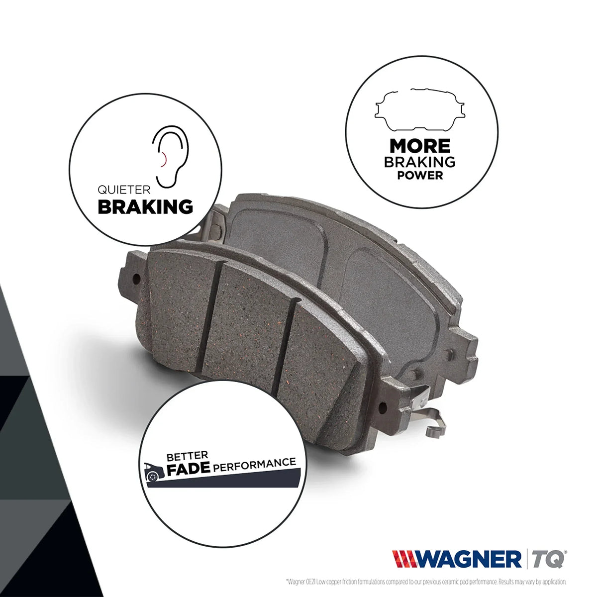 Wagner ThermoQuiet MX683 Semi-Metallic Disc Brake Pad Set Fits select: 2004-2010 BMW X3, 2000-2006 BMW X5