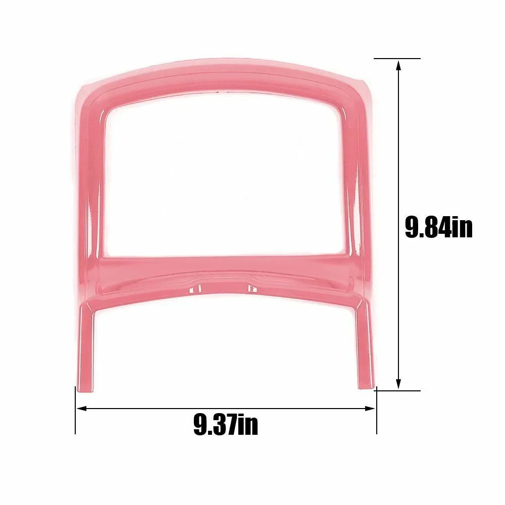 Teledu Inner Central Console Cup Holder Panel Trim Cover + Pink