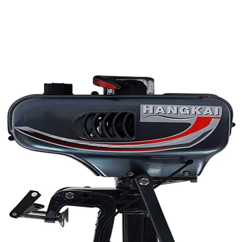 2-Stroke 3.5HP Outboard Motor Fishing Boat Petrol Engine CDI System 10 Km / H