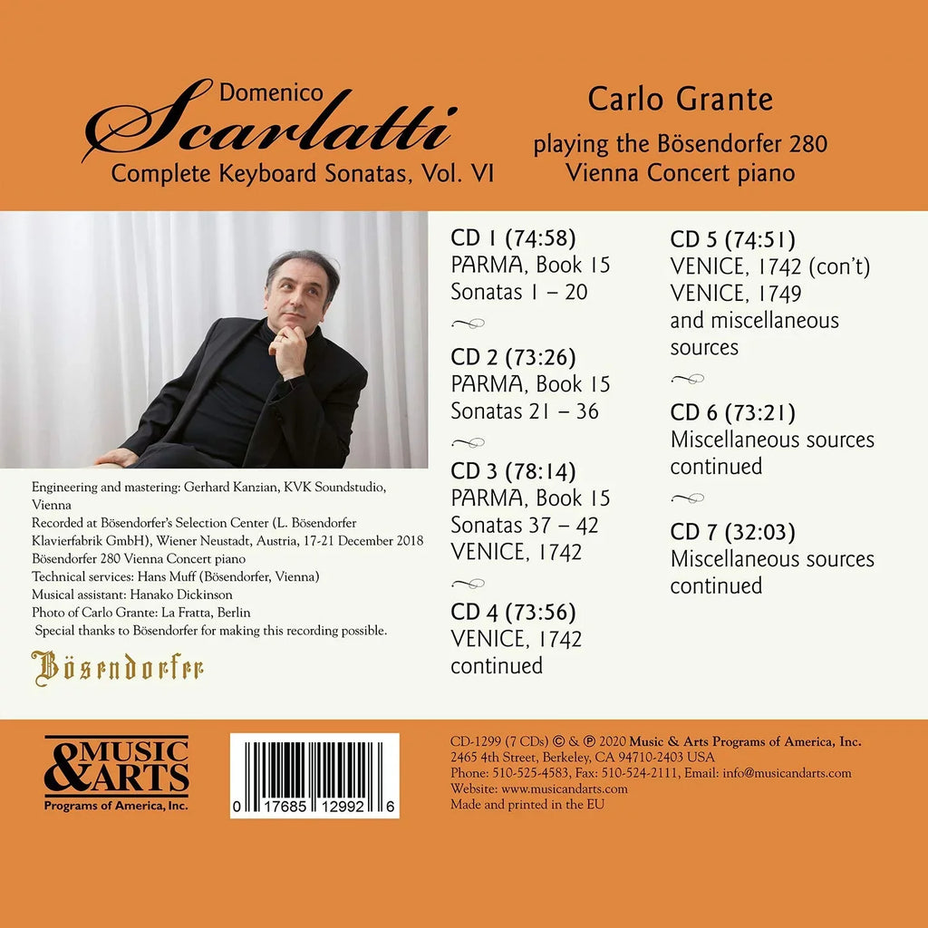 Scarlatti / Grante - Complete Keyboard Sonatas 6 - CD