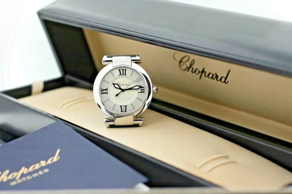 Chopard 8532 ImperialE 36mm Black Leather Steel Swiss Quartz Women's Watch W/B/P