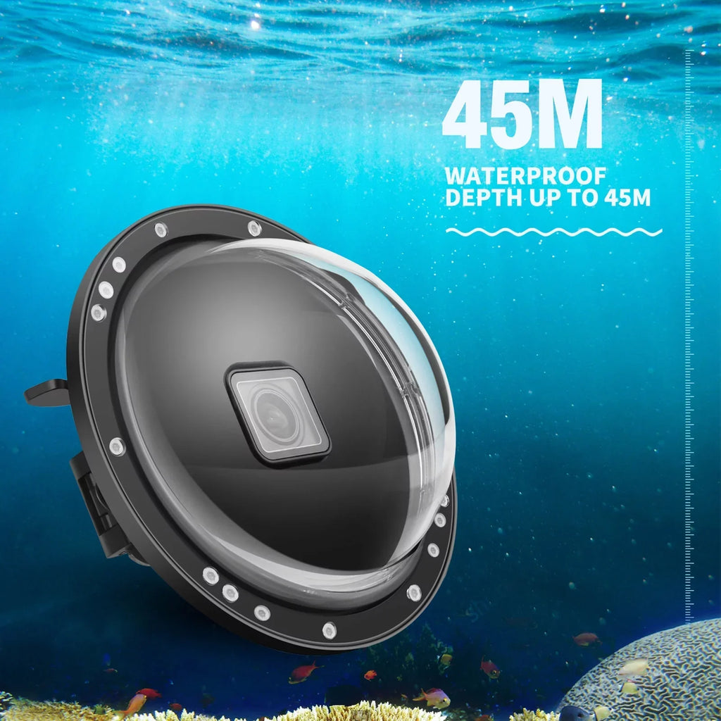 SHOOT Dome Port,Dsfen Case Camera Case 180° Wide 9 10 45m Waterproof 180° Dual Handle Port Camera Dual Handle Port Waterproof Case Camera Case 45m Port 9 Camera Mashem