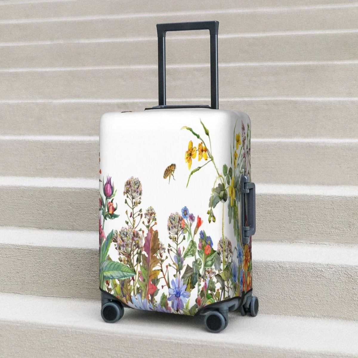 Haiem Herbs And Wildflowers Luggage Cover,Durable, Washable Suitcase Protector With Anti-Scratch Technology - Keep Your Luggage Looking New X-Large