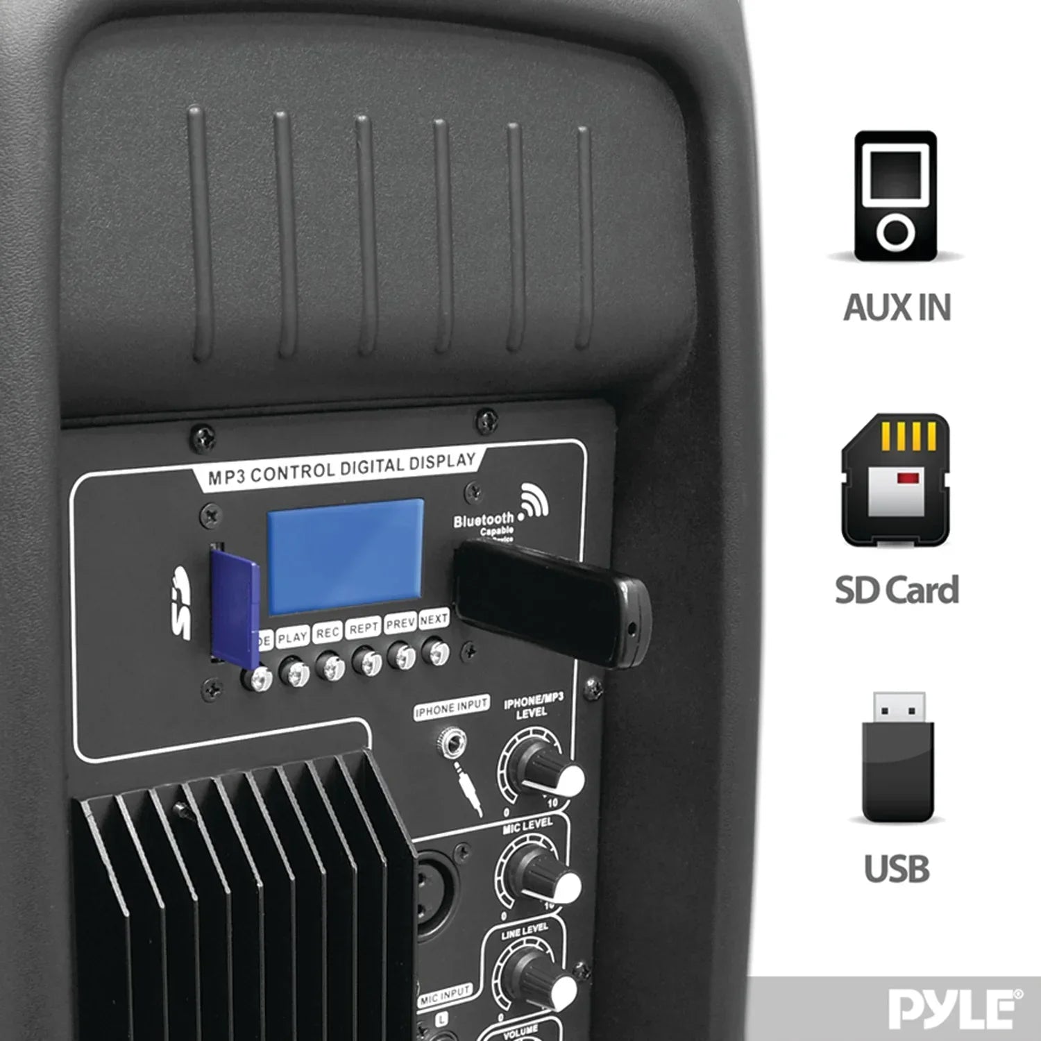 Pyle Pro PPHP1537UB 600W RMS Portable Bluetooth® Speaker System