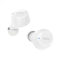 Belkin SoundForm™ Bolt, True Wireless Earbuds, Wireless Charging, IPX5 Sweat and Water Resistant, USB-C, Up to 28 Hours of Battery Life, iPhone, Galaxy, Pixel and More - White