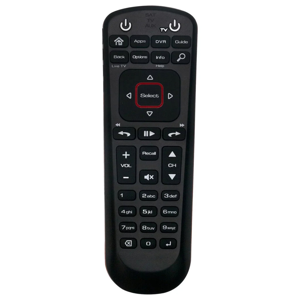 New Replaced Remote Control for Dish 52.0 Satellite Receiver w SAT TV AUX Mode