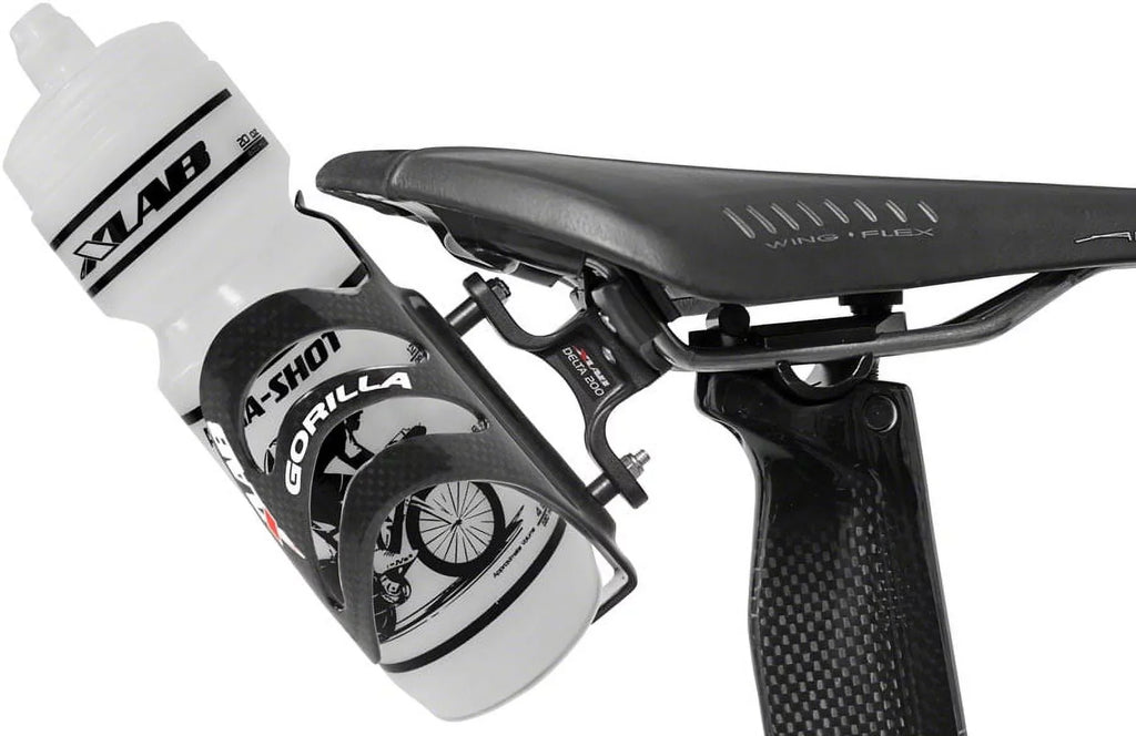 XLAB Delta 200 Rear Water Bottle Cage Black Saddle Mount Aero Bicycle Parts