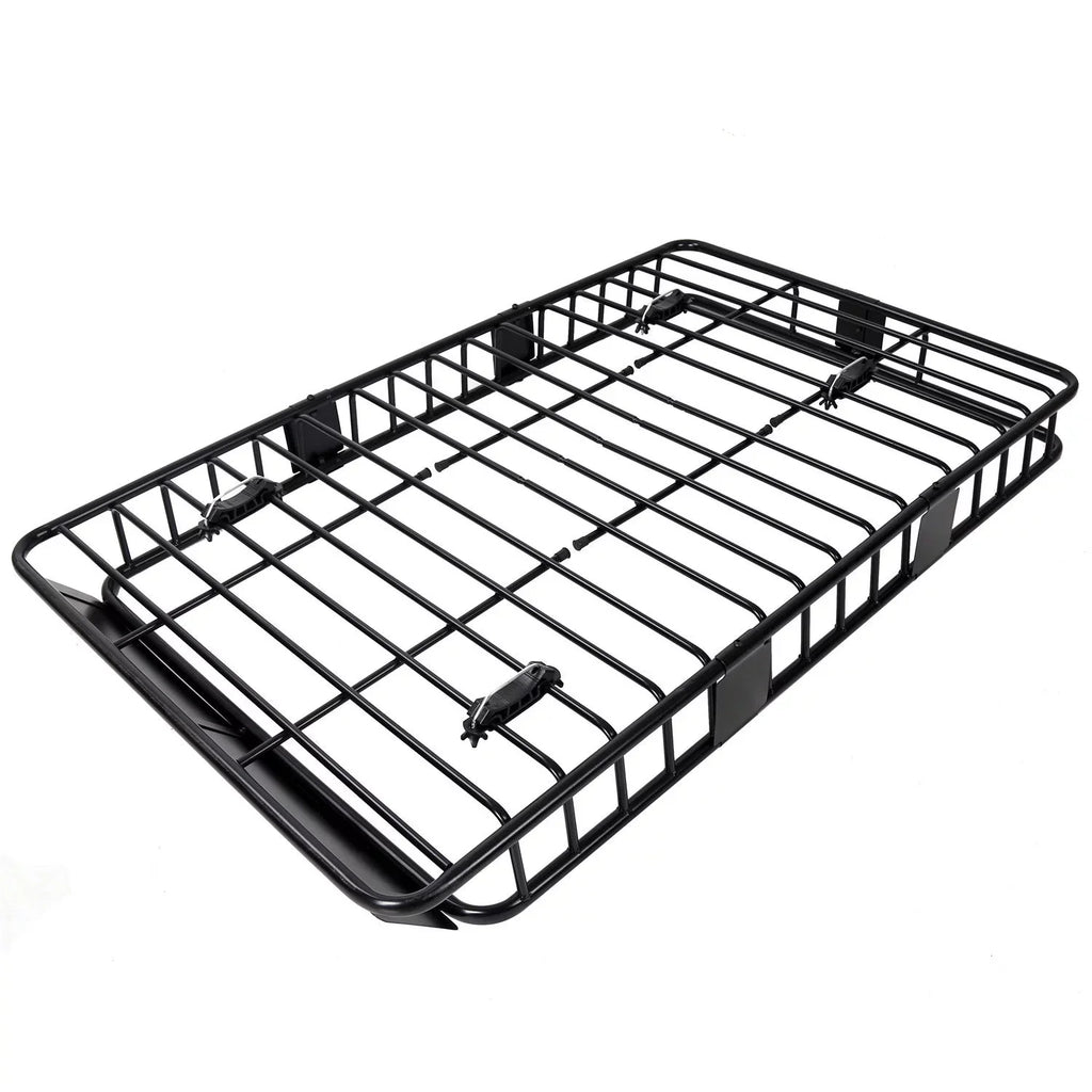 Jeremywell Universal 64"x 39"x 6" 150 LB Capacity Roof Rack Cargo Basket Extension Car Top Luggage Holder Carrier for SUV Truck Cars