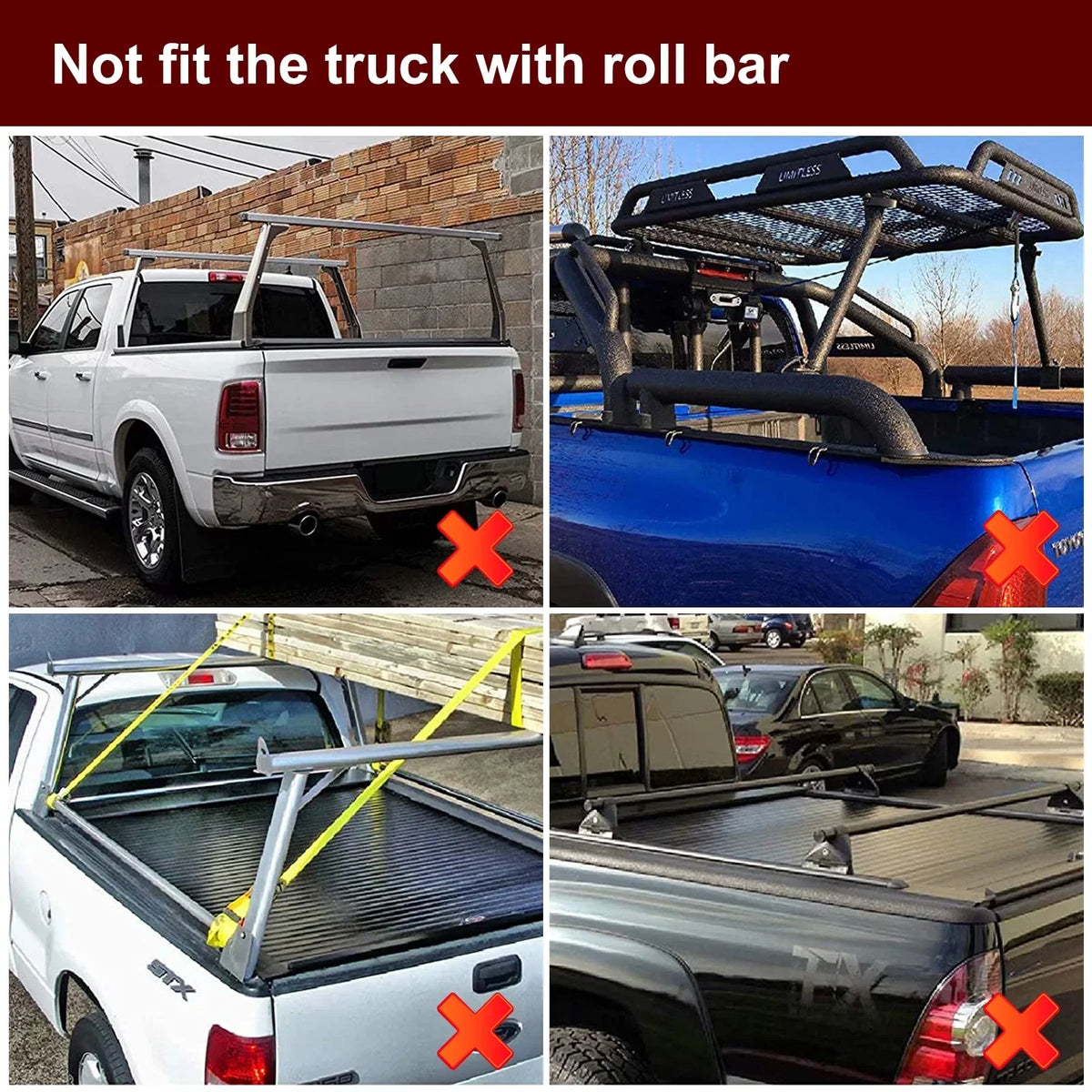 Kikito Professional FRP Hard Tri-Fold Truck Bed Tonneau Cover for 2003-2024 Ram 1500 2500 3500 6.4ft (74.6in) Bed Without | Rambox & Deckrail System |