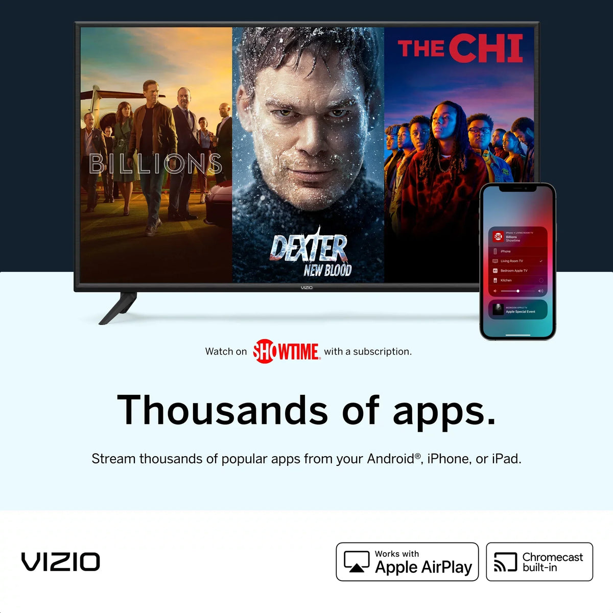 Restored VIZIO 40" Class FHD (1080P) LED SmartCast Smart TV D-Series D40f-J (Refurbished)