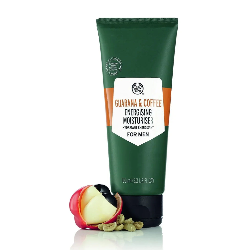 The Body Shop Guarana And Coffee Energizing Moisturizer For Men, 3.3 Fl Oz