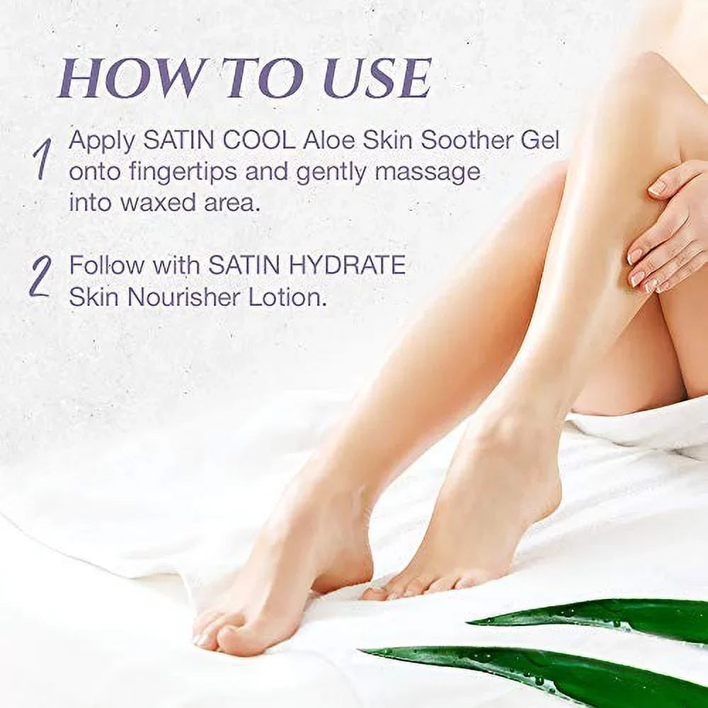 Satin Smooth Satin Cool Aloe Vera Skin Soother Gel, 16 fl oz
