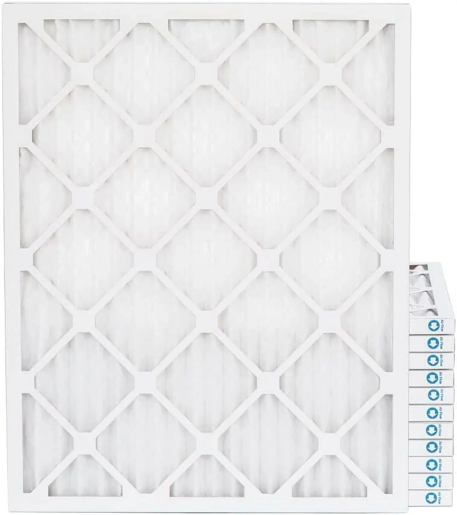 14X20x1 MERV 11, MPR 1000 Pleated Furne 1" Air Filters By Pamlico. Case Of 12. Size: 13-1/2 X 19-1/2 X 3/4