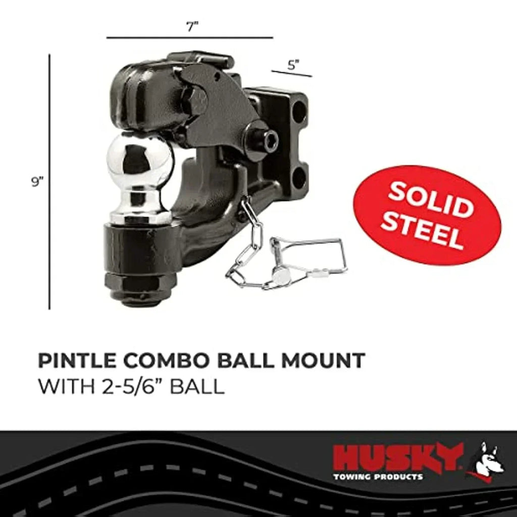Husky Towing 33114 One-Mount Pintle Hook RECEIVER HITCH ACCESSORIES