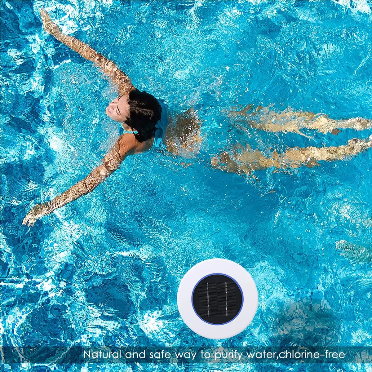 Mixfeer Solar Swimming Pool Solar Pool-Ionizer Swimming Pool Water Algae Inhibition Chlorine-Free Water Processor