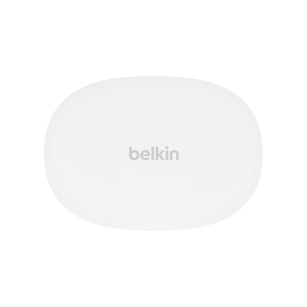Belkin SoundForm™ Bolt, True Wireless Earbuds, Wireless Charging, IPX5 Sweat and Water Resistant, USB-C, Up to 28 Hours of Battery Life, iPhone, Galaxy, Pixel and More - White
