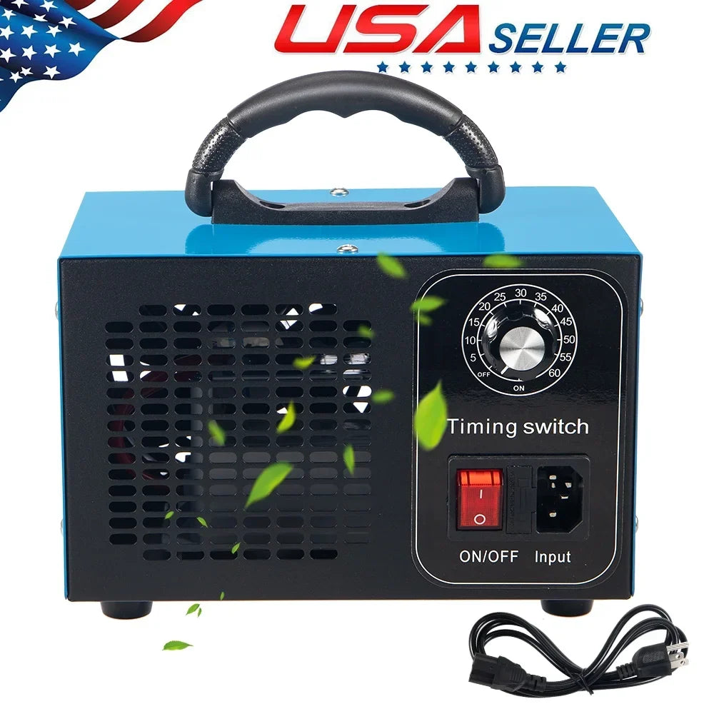 Kydely Room Ozone Machine Glossy Steel Finish 41dB - Eliminate Smoke, Dust & Pollutants with Powerful Ozone
