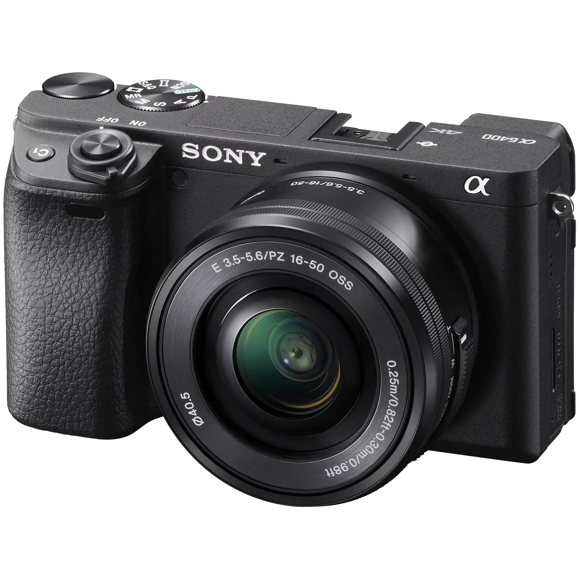 Sony Alpha a6400 Mirrorless Digital Camera with E PZ 16-50mm OSS Lens, 64GB SanDisk Card, Tripod, Case, ZeeTech Accessory Bundle