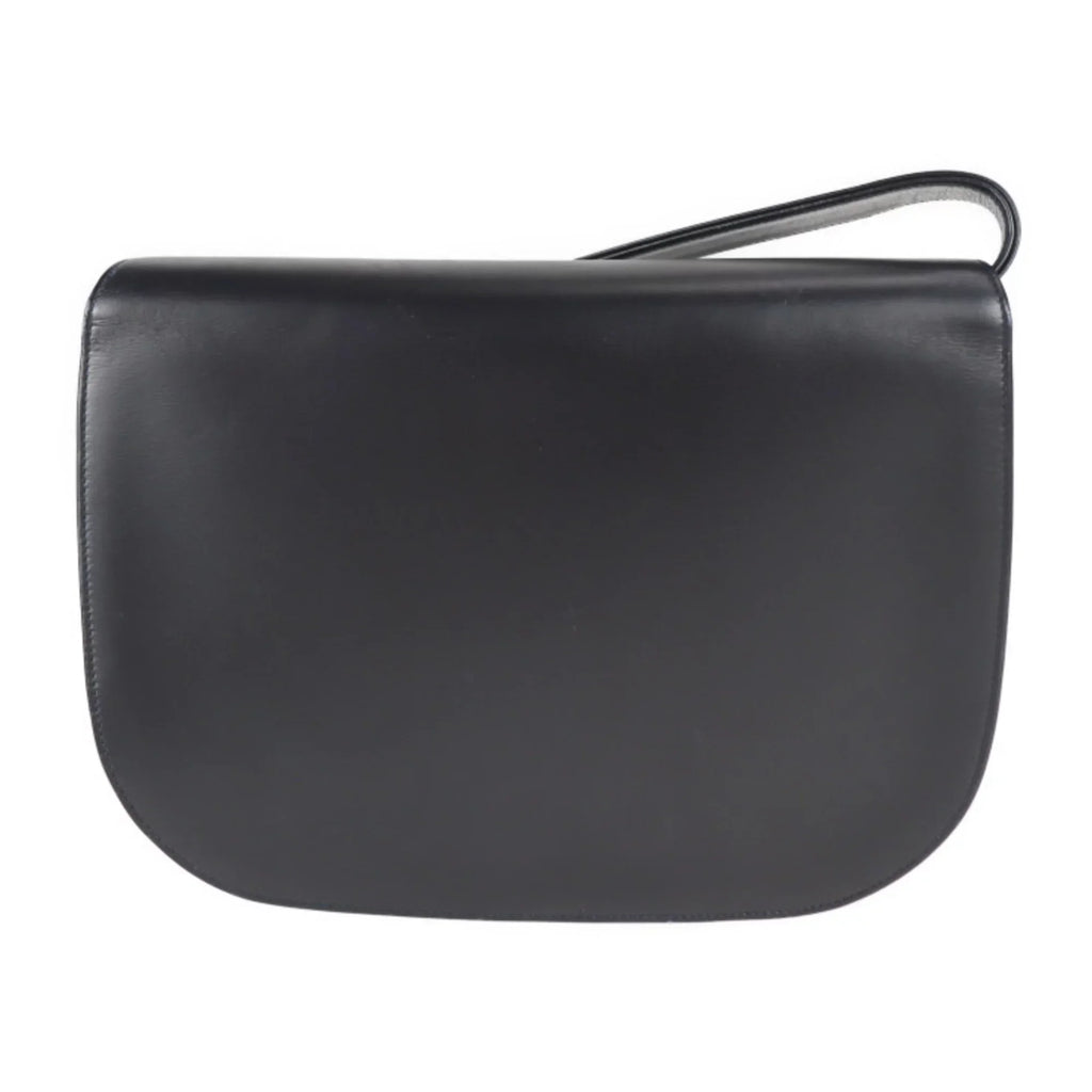 Pre-Owned CARTIER Cartier sapphire line shoulder bag calf leather dark navy 2WAY clutch (Good)