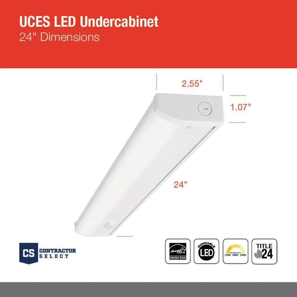 Juno Lighting Uces 24In Sww6 90Cri M6 Contractor Select Uces Switchable Cct 24" Integrated