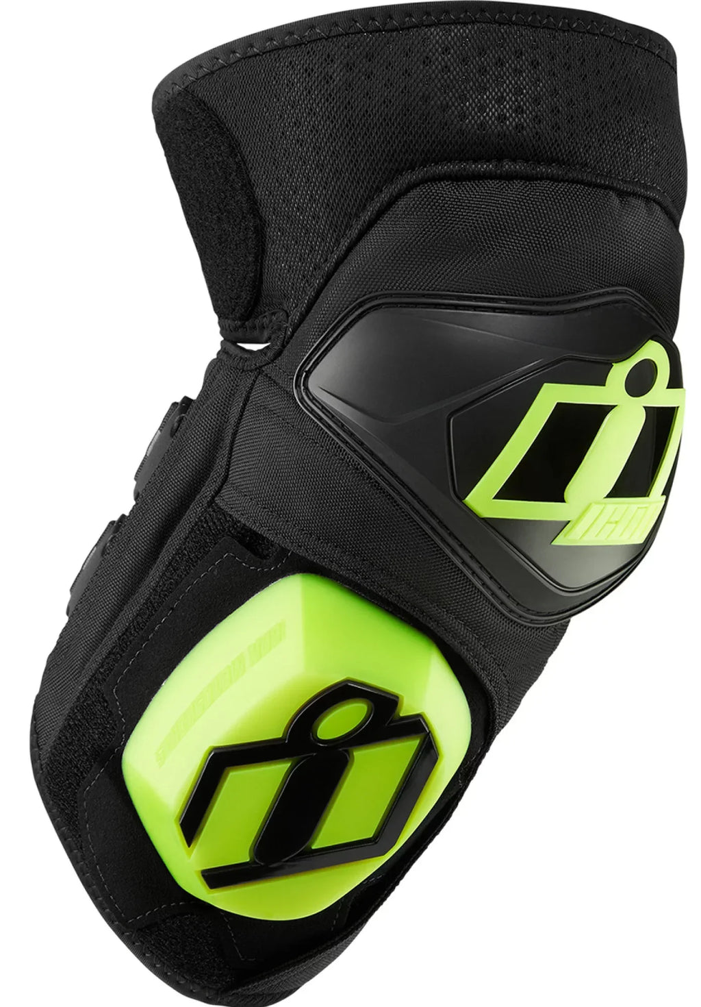 Icon Cloverleaf-2 CE Knee Pads Black/Green SM/XL