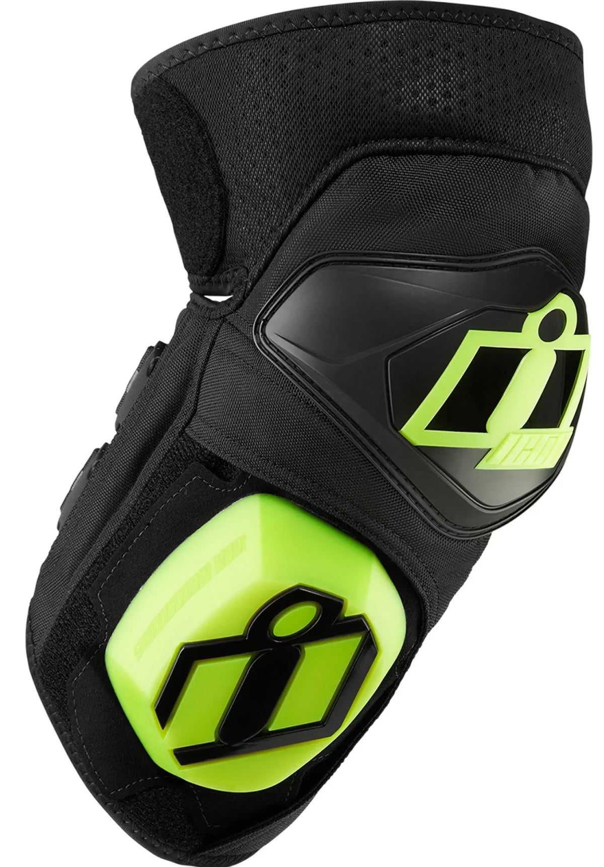 Icon Cloverleaf-2 CE Knee Pads Black/Green SM/XL