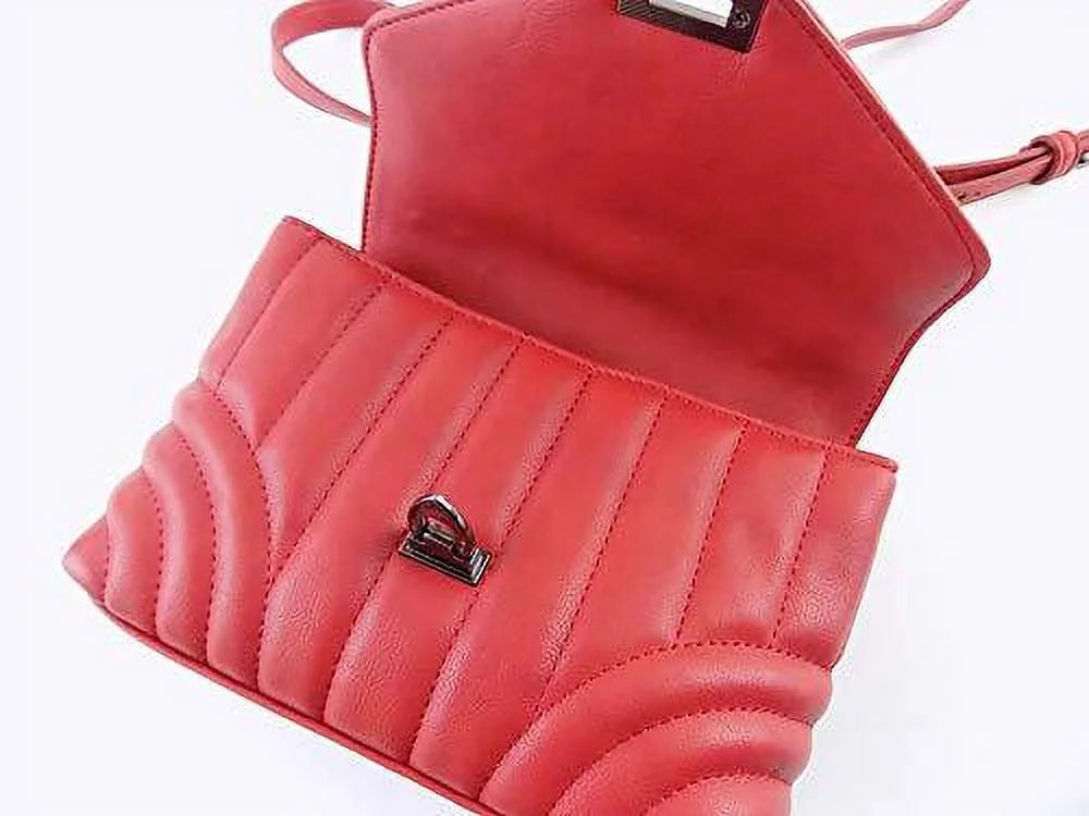 INC International Concepts Cissy Quilted Top-Handle Crossbody (Salsa)