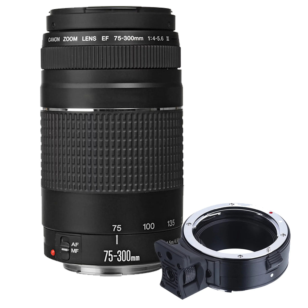 Canon EOS R6 Mirrorless Digital Camera W/ 24-105mm f/4-7.1 Lens+75-300mm F/4-5.6 III Lens+128GB Memory+Case+Filters+Tripod(26pc Bundle)