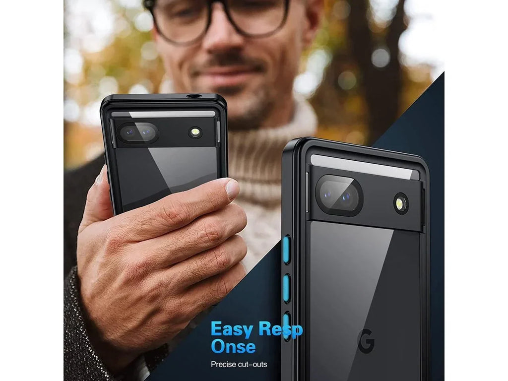 Google Pixel 6A Waterproof Case, IP68 Waterproof Shockproof Protective Case with Screen Protector Underwater Clear Back Cover for Google Pixel 6A 5G
