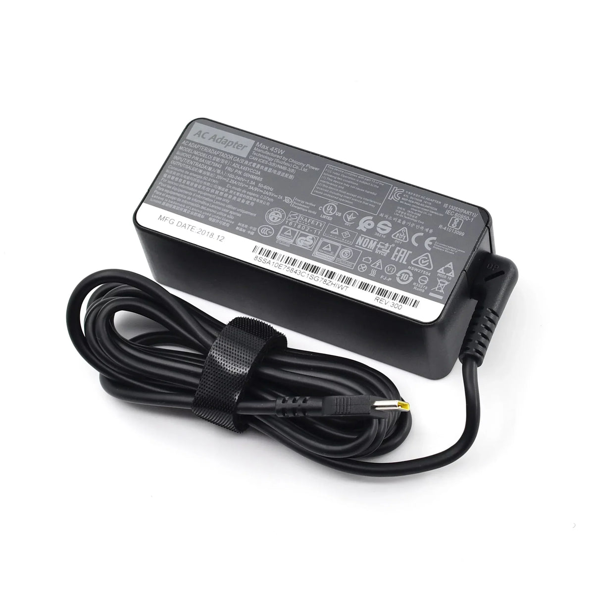 45W USB-C Power Adapter for Lenovo Yoga C630, Yoga 910-13, Yoga 720-13, Miix 630-12, IdeaPad 720s-13, Chromebook S330 and C330, GX20N20876