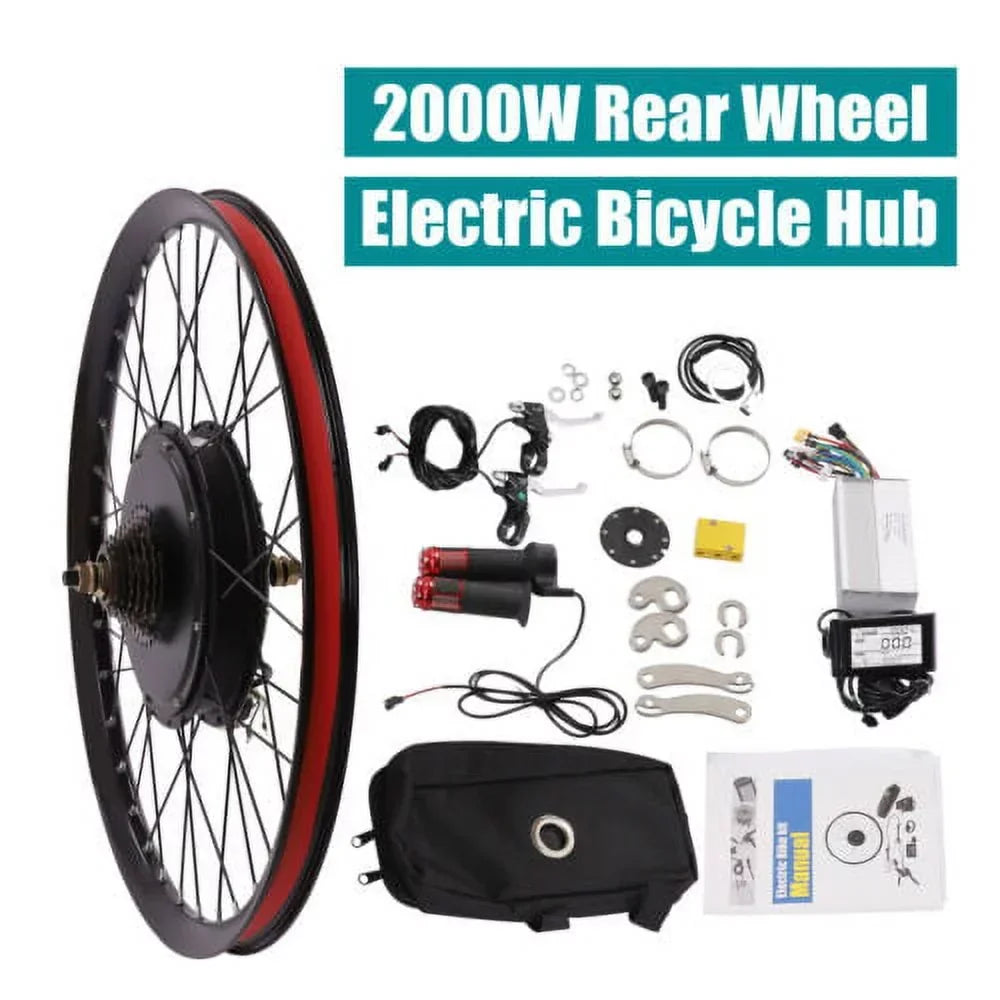 72V 2000W Electric Bicycle E-Bike 29" Rear Wheel Motor Conversion Kit 560rpm