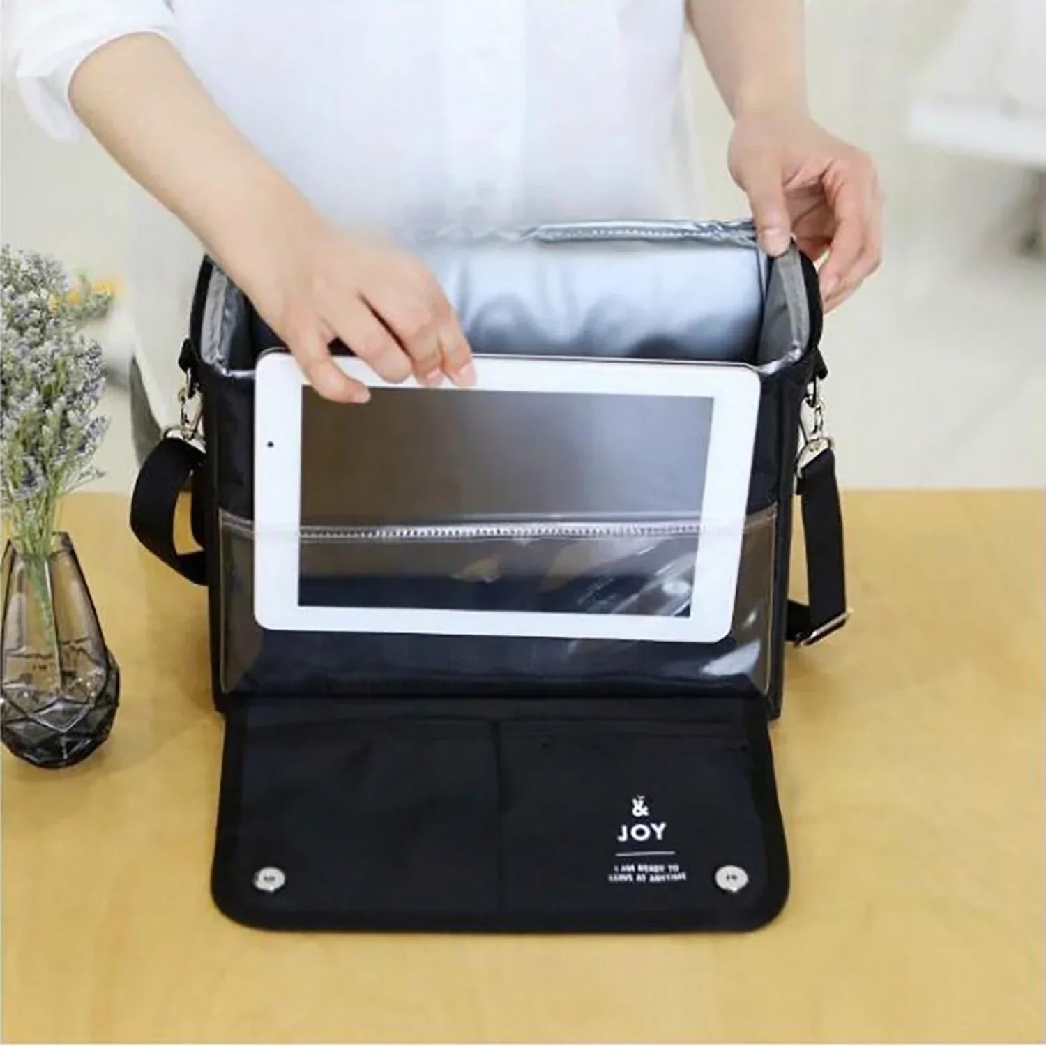 OLOEY Insulated Car Seat Back Organizer, Driver Or Passenger Accessories Organizer, Personal Travel Cooler Storage Bag