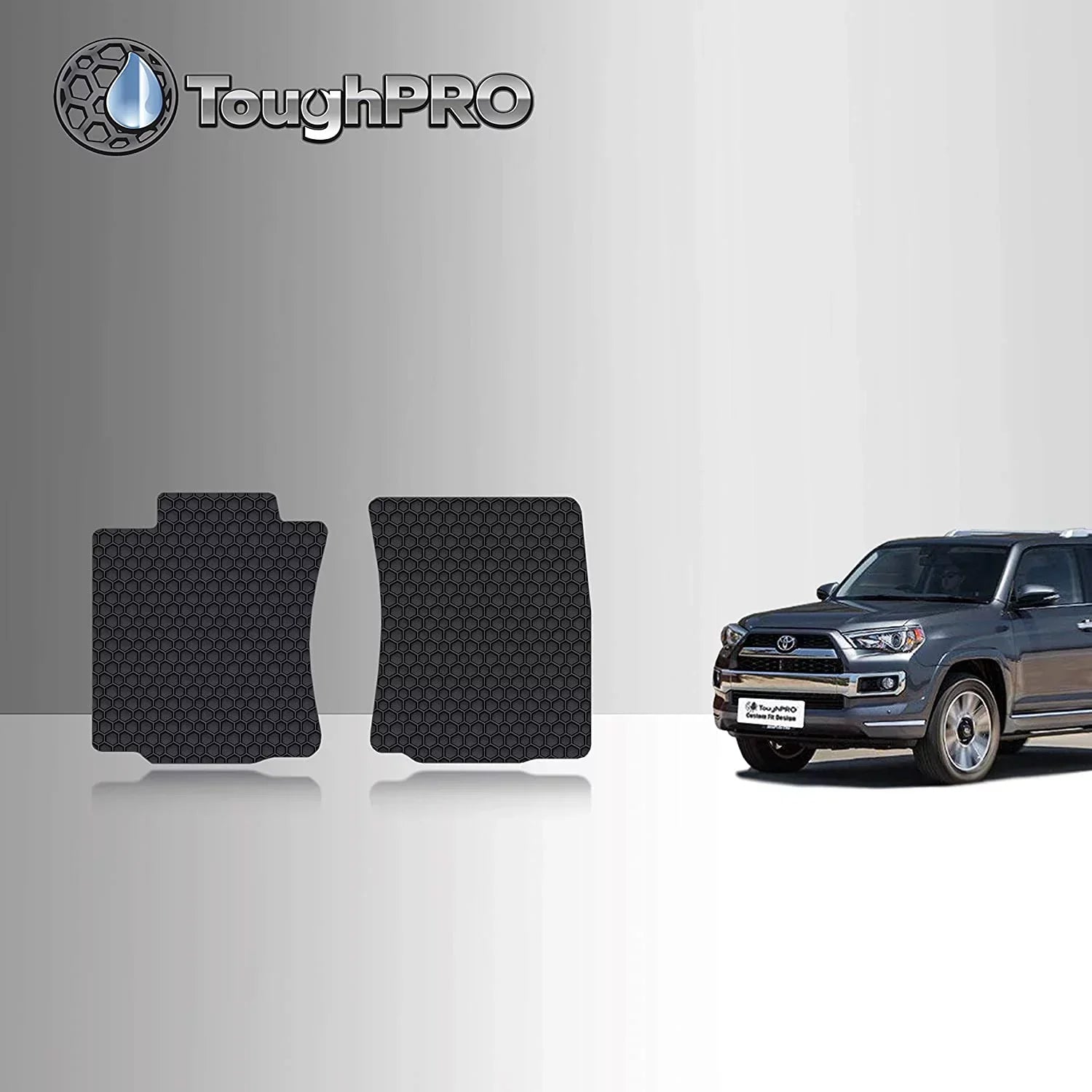 TOUGHPRO Floor Mat Accessories (Front Row Set) Compatible with Toyota 4Runner - All Weather - Heavy Duty - 2021