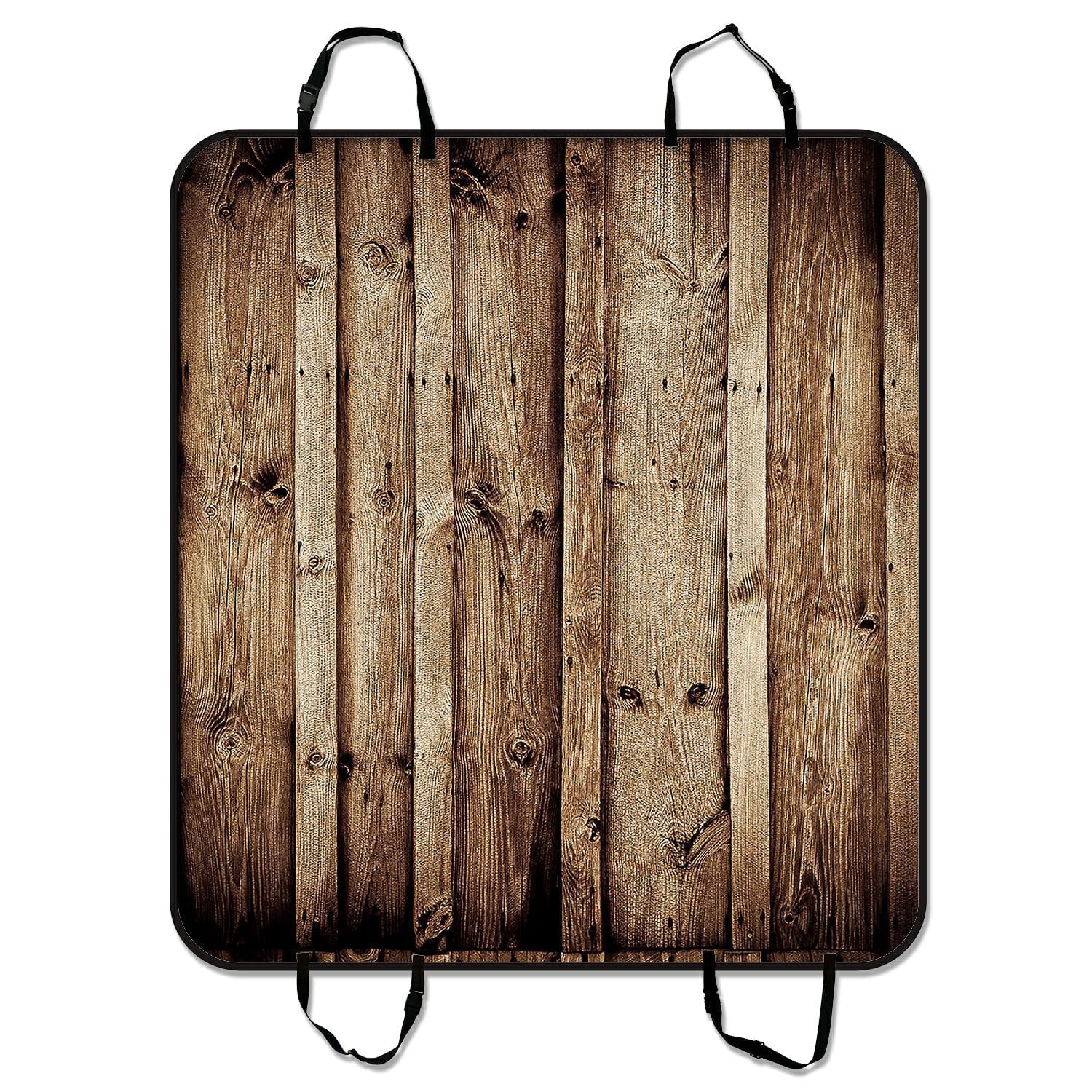 GCKG Vintage Rustic Knotty Old Barn Wood Pet Car Seat Cover Dog Car Seat Mat Hammock Cargo Mat Trunk Mat For Cars Trucks and SUV 54x60 inches