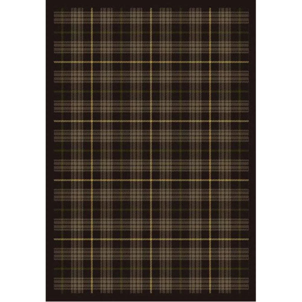 Joy Carpets  Bit O ft. Scotch Tartan Green 3 ft.10 in. x 5 ft.4 in.  WearOn Nylon Machine Tufted- Cut Pile Whimsy Rug