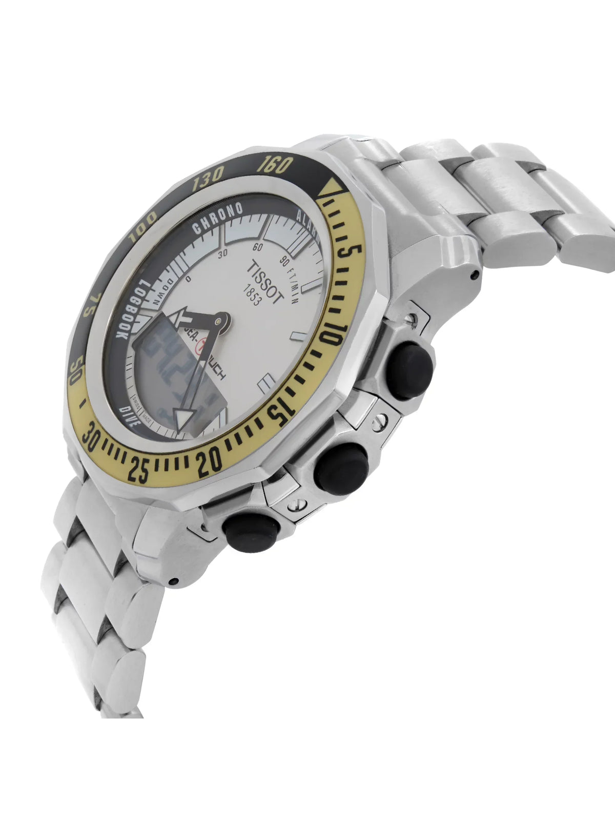 Tissot Sea-Touch Steel Silver Dial Quartz Mens Watch T026.420.11.031.01 Pre-Owned