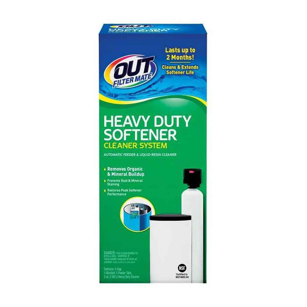 OUT Filter Mate Softener Cleaner System Kit Liquid 64 oz