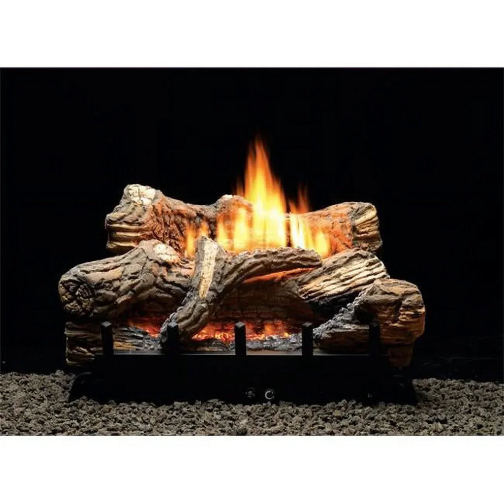 Empire  30 in. Thermostat Propane Ceramic Fiber Fiber Log Set - 7 Piece